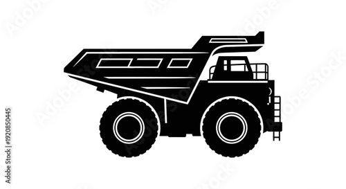 Fuel tanker truck silhouette with hose for refueling.