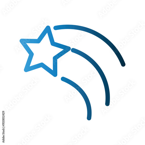 Shooting Star icon design template