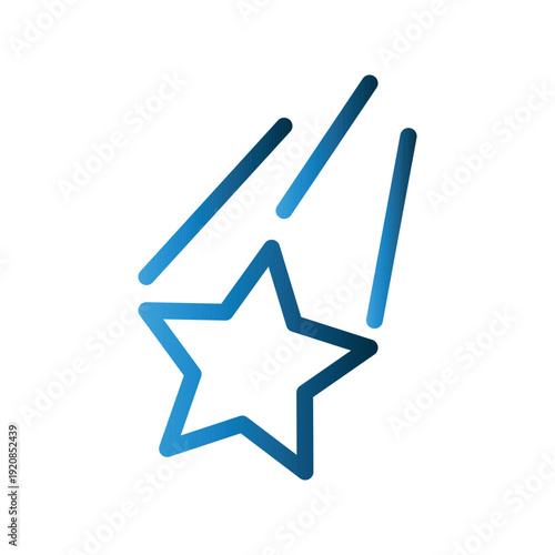 Shooting Star icon design template