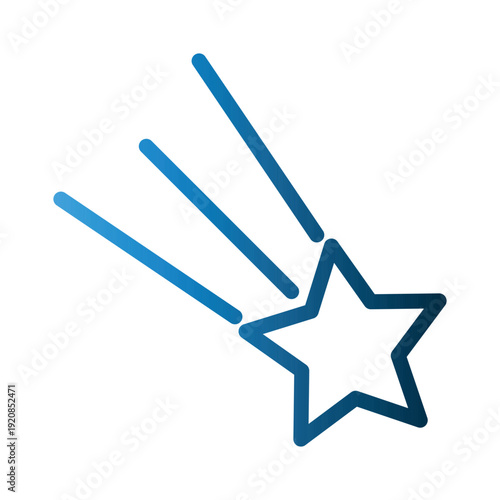 Shooting Star icon design template