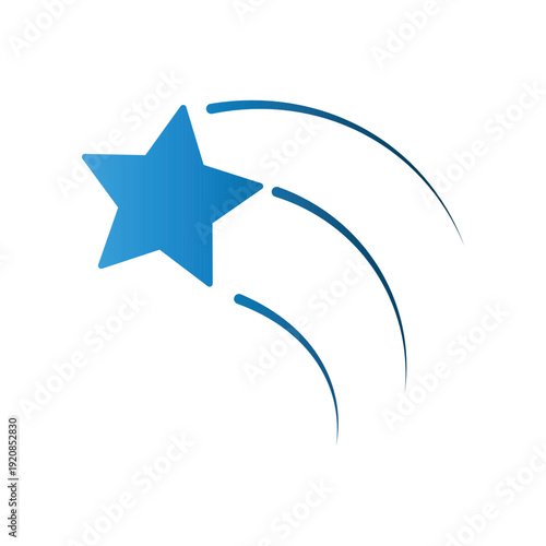 Shooting Star icon design template