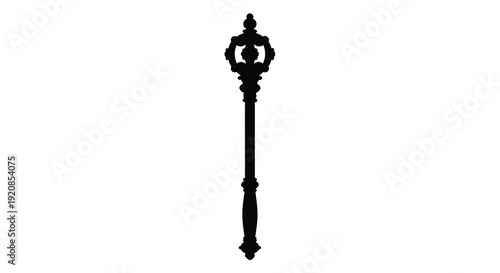 Elegant black lamp post design a striking visual silhouette