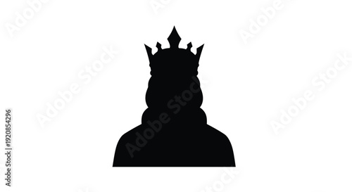 Statue of liberty head in black a striking silhouette