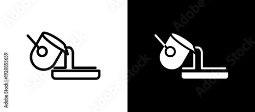 Steel Making whiteblack icon