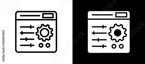 Control Panel whiteblack icon