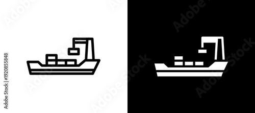 Cargo Sheep whiteblack icon