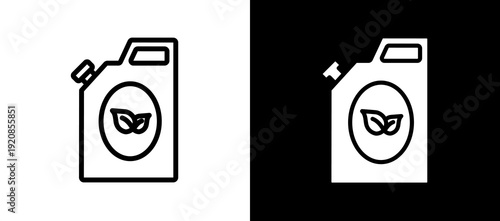 Eco Fuel whiteblack icon
