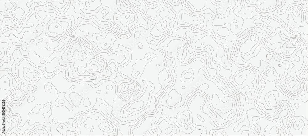 Obraz premium Topographic Contour Map Background with Abstract Elevation Lines and Minimal Terrain Pattern Design.
