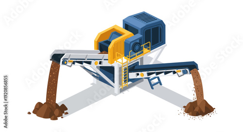 Heavy machinery digging into the ground with excavated soil.
