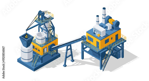 Industrial machinery equipment manufacturing production line.