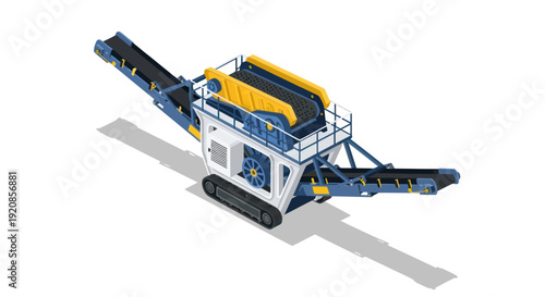 Mobile Crushing Plant for Quarrying and Mining Operations.