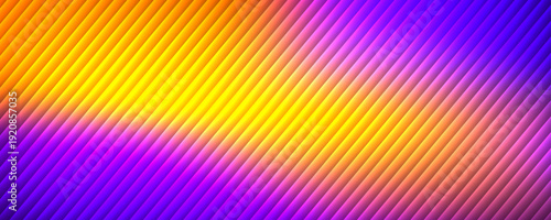 Orange purple ribbed abstract background overlap layer on dark space with reeded glass decoration. Modern graphic design element diagonal cutout style concept for web, flyer, card, or brochure cover