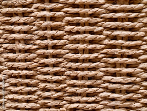 Handcrafted wicker basket details. Artisanmade braided wicker texture suitable for bohemian style spaces