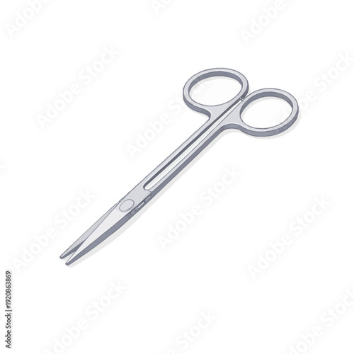 Precision stainless steel surgical scissors, a vital medical instrument for healthcare professionals performing various delicate procedures in sterile environments