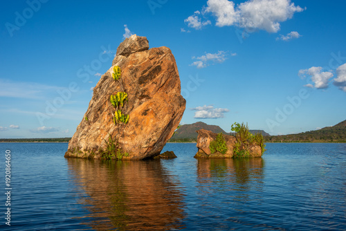 View of Pedra Encantada (Enchanted Stone) on the Tocantins river - Carolina, Maranhão