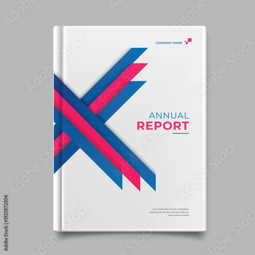 Modern Annual Report Cover Design for Business and Finance