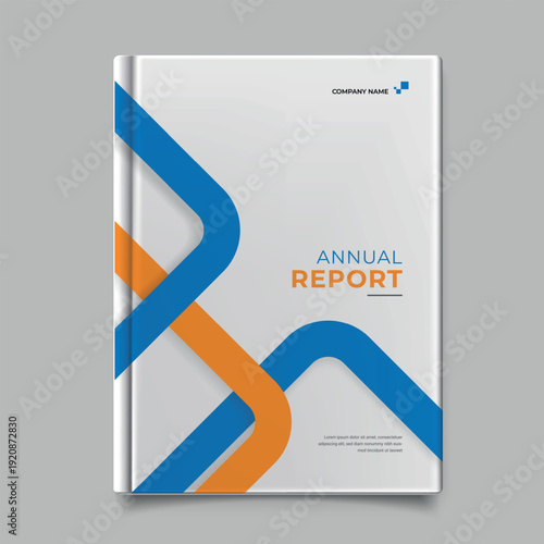 Modern Annual Report Cover Design for Business and Finance