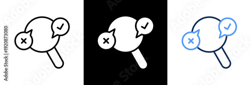 Decision Making triple icon