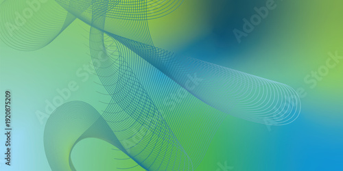 Vibrant azure green abstract glowing gradient waves over a dark grainy noise texture background for modern banner header and poster backdrop design