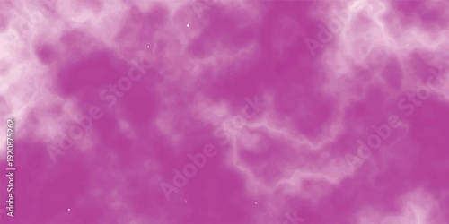 An abstract pink and purple background featuring a bright pattern of bubbles and liquid motion with flowing clouds of smoke and a light wave design