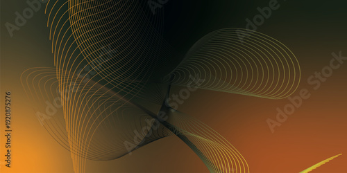 Deep black noisy background featuring radiant Orange, green, and Chocolate smooth gradient swirls with subtle glow and soft blur transitions for contemporary poster, header, and banner design.