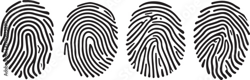  digital fingerprint scan patterns