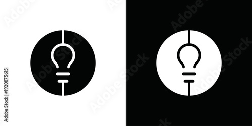 simple light bulb logo vector