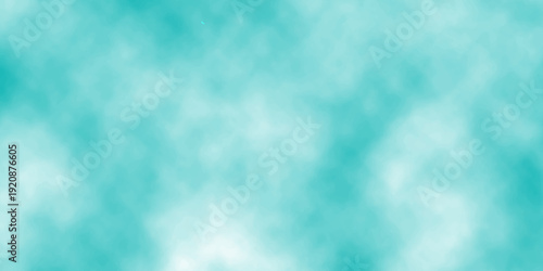 A beautiful bright blue sky background features fluffy white clouds and clear sunlight for a stunning summer nature abstract