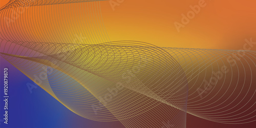 Moody textured dark canvas featuring radiant Blue, bold Orange, and deep Chocolate abstract swirling gradient streaks with gentle blur and glow effect for stylish header and cover design.