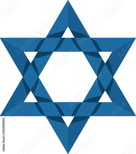 Star of David emblem blue symbol of Judaism religion faith Israel ancient history sacred star