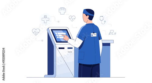 Healthy Lifestyle Concept with Medical and Wellness Elements