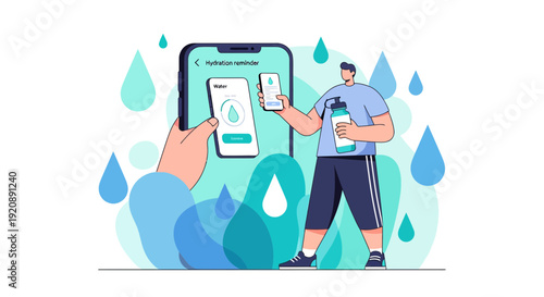 Healthy Lifestyle Concept with Medical and Wellness Elements