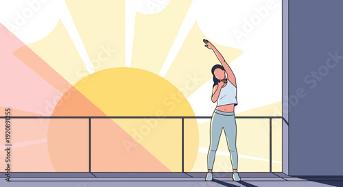 Healthy Lifestyle Concept with Medical and Wellness Elements