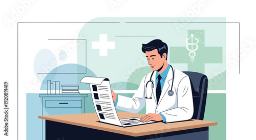 Healthy Lifestyle Concept with Medical and Wellness Elements