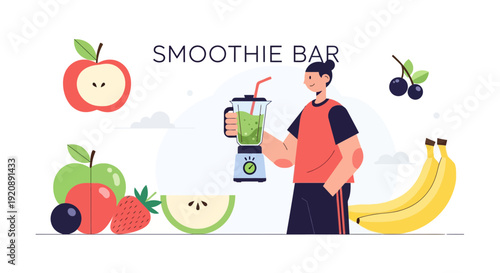 Healthy Lifestyle Concept with Medical and Wellness Elements