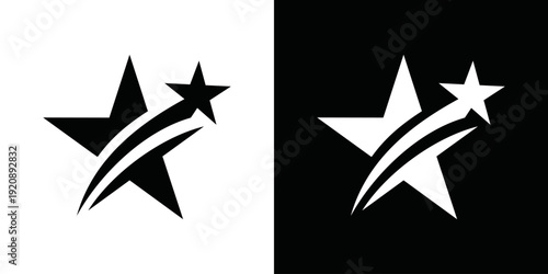 simple star shape logo vector