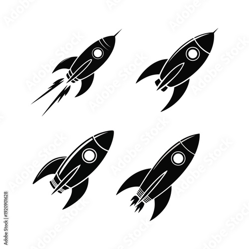 Stylish Rocket Blast Off with Royal Gold Crown Logo Premium Success Launch Motivation Achievement Icon Vector Graphic Design