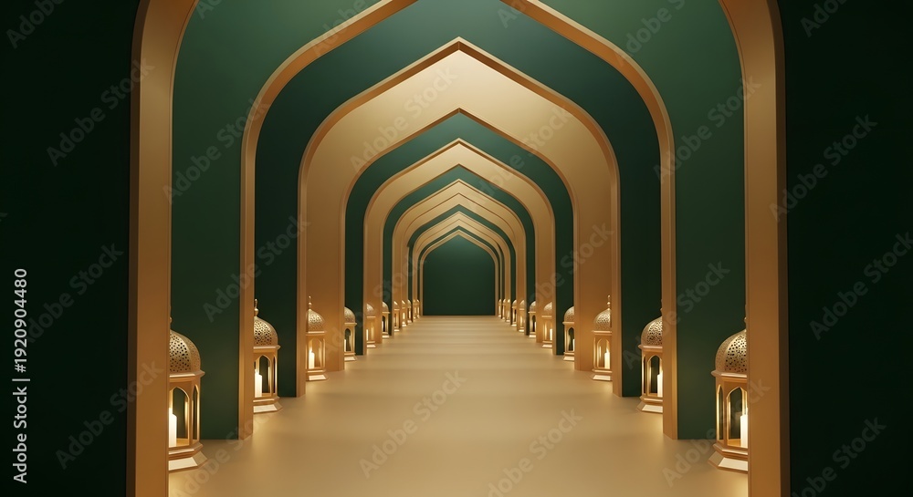 Fototapeta premium interior of a mosque in istanbul turkey