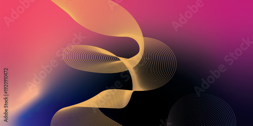 Colorful abstract shape background with Mint, megenta, navy,  and LightSalmon tones and subtle grain.