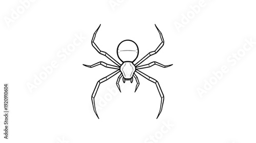 beautiful spider sketch