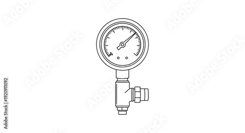 Pressure Gauge Instrument Measurement Tool.