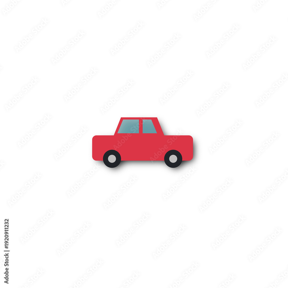 Fototapeta premium Red Car Icon