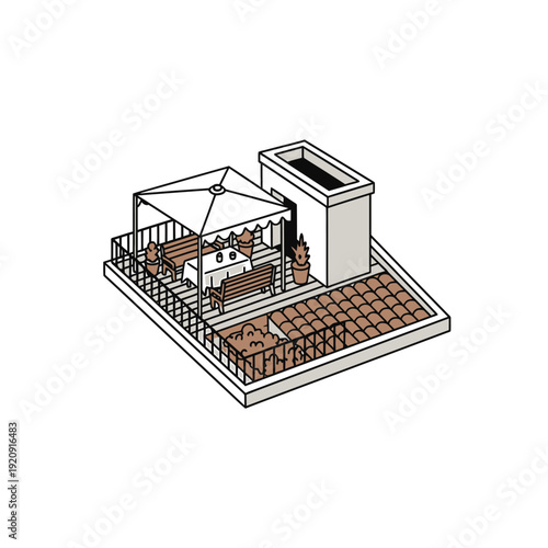 Rooftop Restaurant with Outdoor Seating