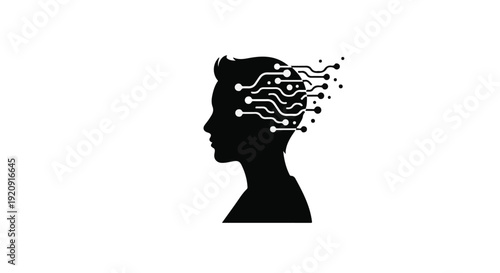 Innovative thinking brain technology concept