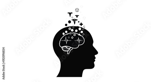 Creative thinking and innovation concept with human brain