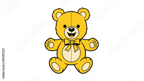 Yellow Teddy Bear Toy