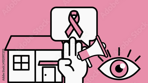 Breast Cancer Awareness Hand