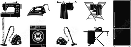 Electric Transformer Silhouette Vector Set, Power Grid Energy, High Voltage Pylon Tower, Japanese Torii Gate Hybrid, Electricity, Industrial Technology, Global Communication Graphic