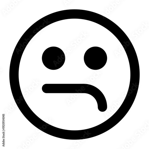 dissapointment icon for illustration