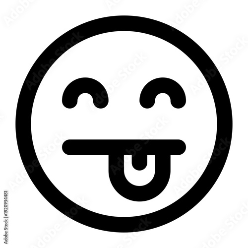 tomgue icon for illustration